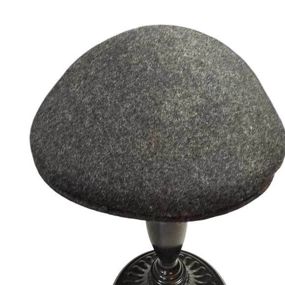 Dark Gray Wool Men's Flat cap Vintage XL - Picture 1 of 6